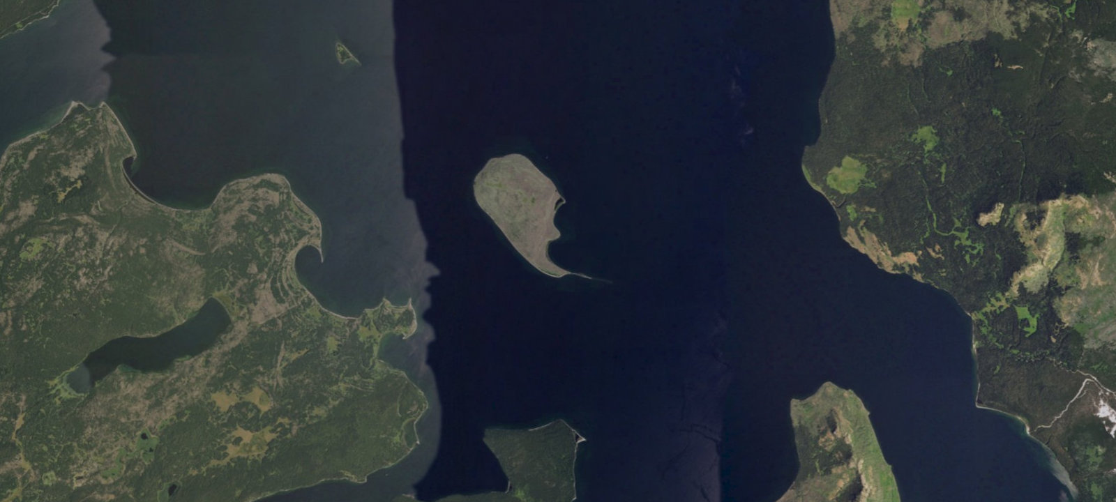 Map of Frank Island Bay South