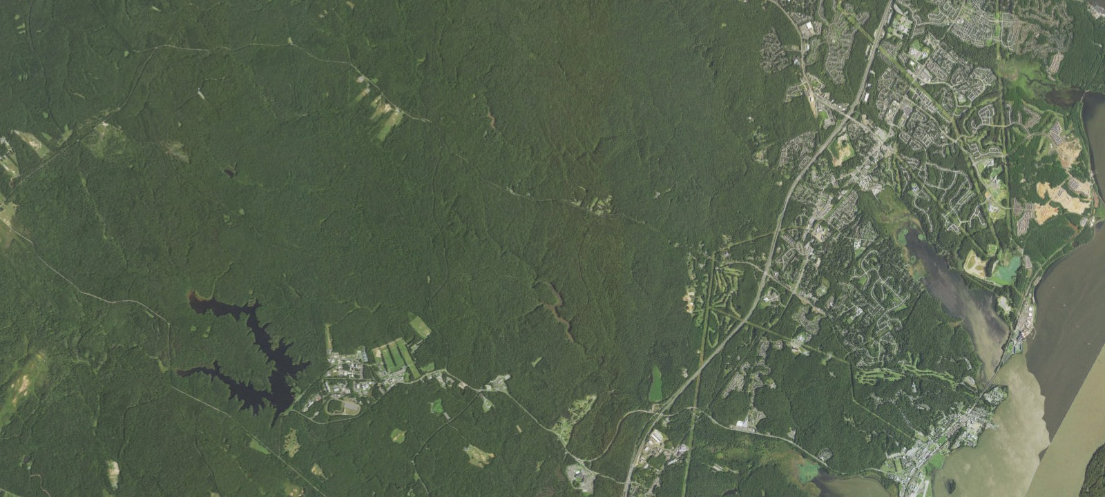 Map of Chopawamsic Backcountry Area