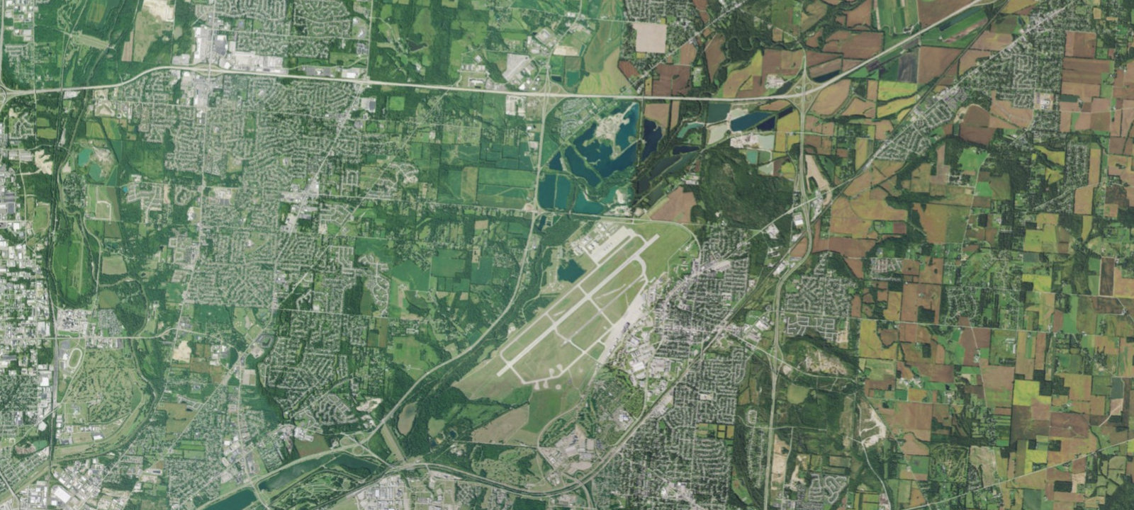 Map of Wright-Patterson AFB Bass Lake FamCamp