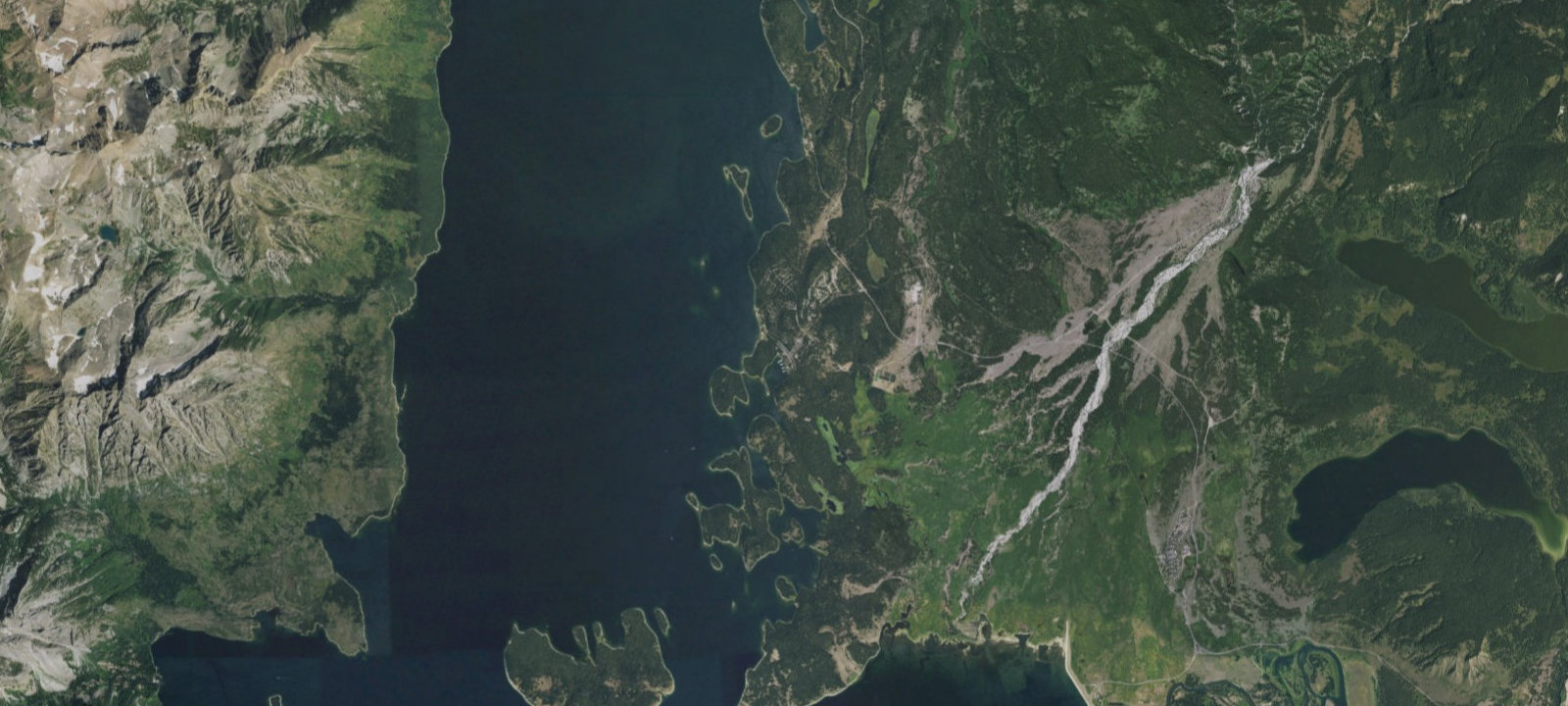 Map of Colter Bay Marina End Ties