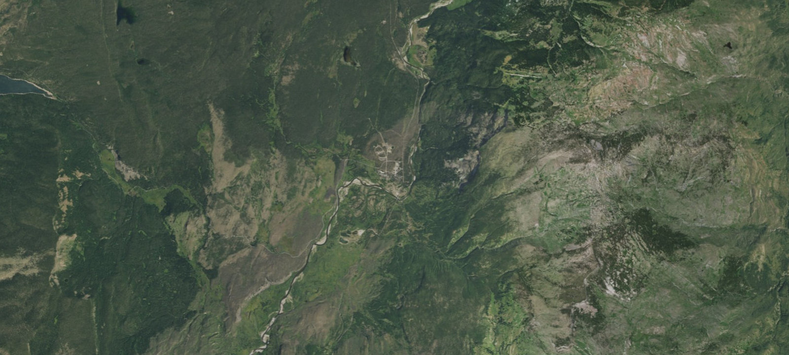Map of Headwaters Campground at Flagg Ranch