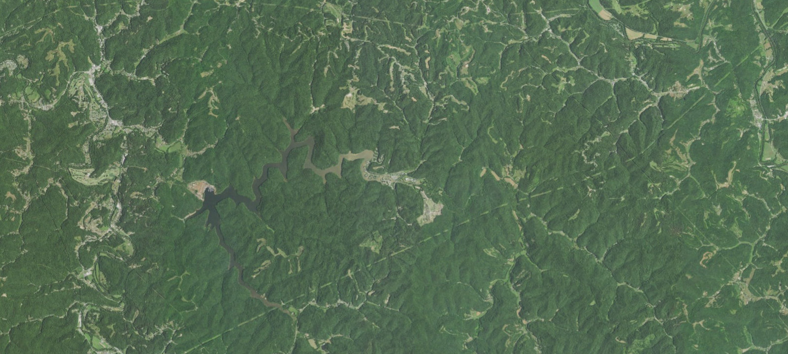 Map of Beech Fork State Park Campground