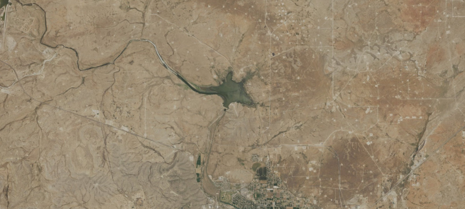 Map of Avalon Lake Carlsbad NM