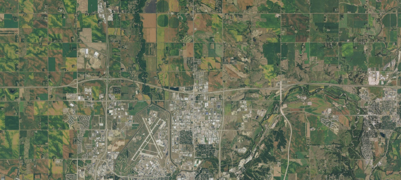 Map of Sioux Falls KOA Journey