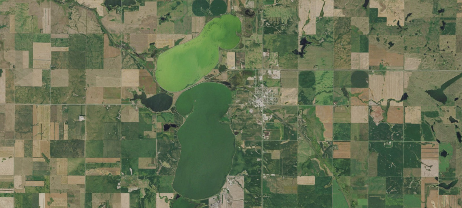 Map of West Lake Napoleon - ND GFD