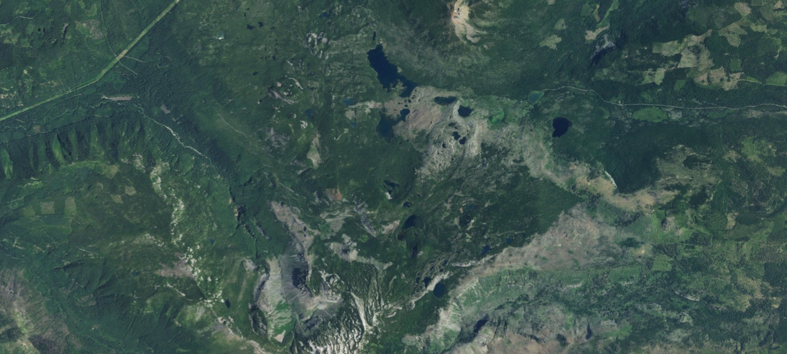Map of Horseshoe Lake (Olallie)