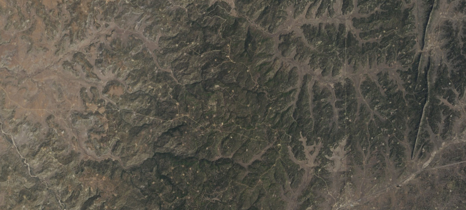 Map of Primitive Campsite