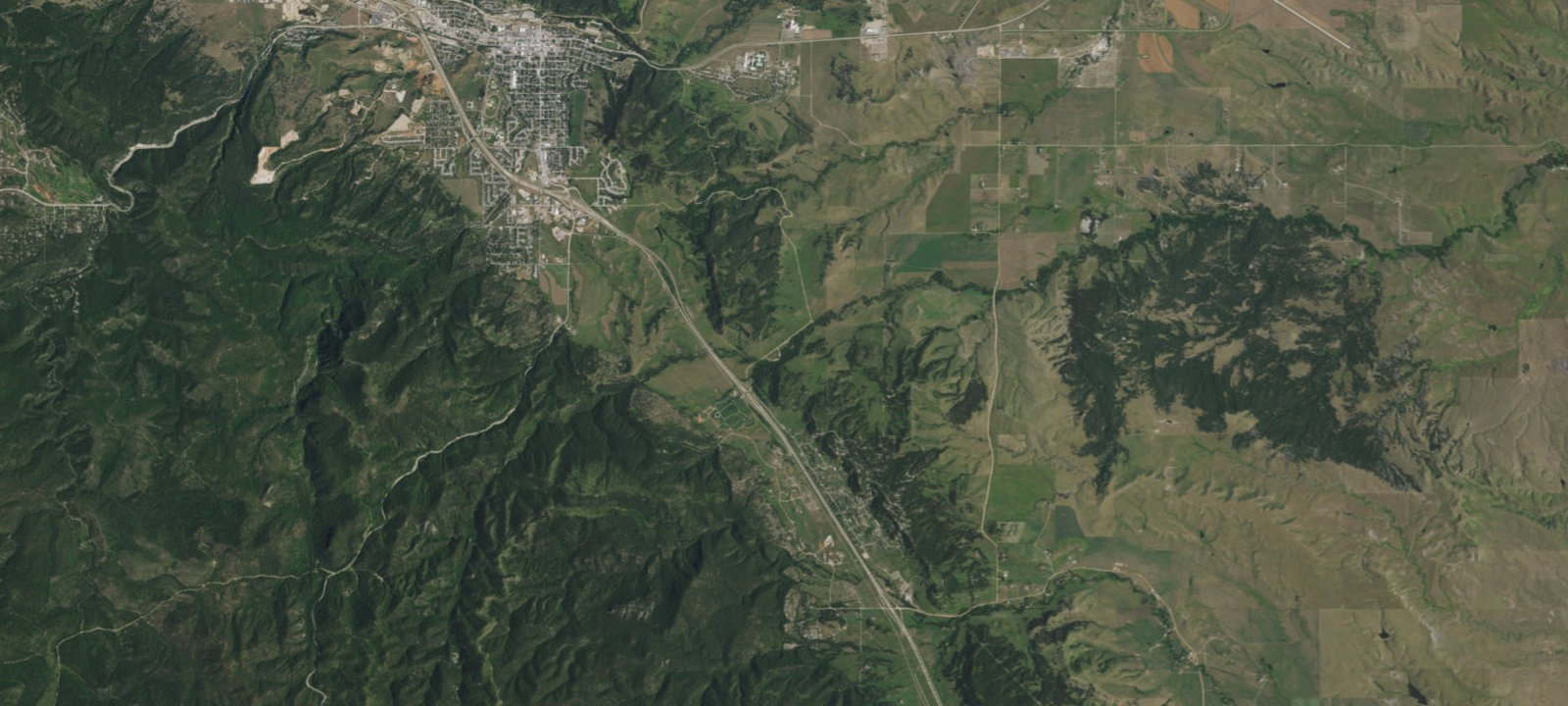 Map of Alkali Creek Trailhead