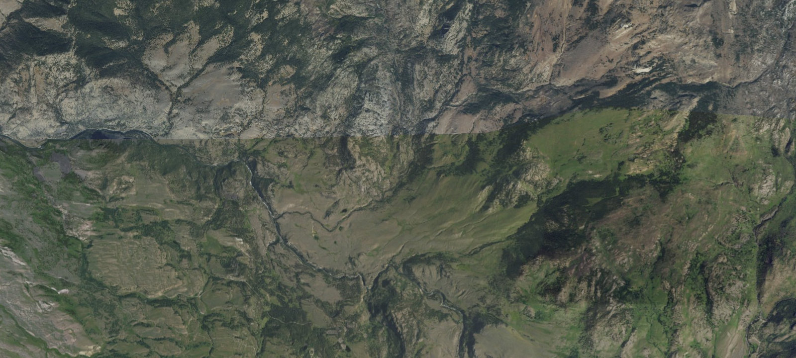 Map of Hellroaring Creek