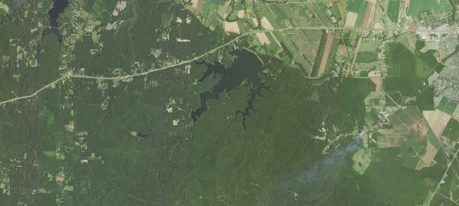 Map of Kincaid Recreation Area