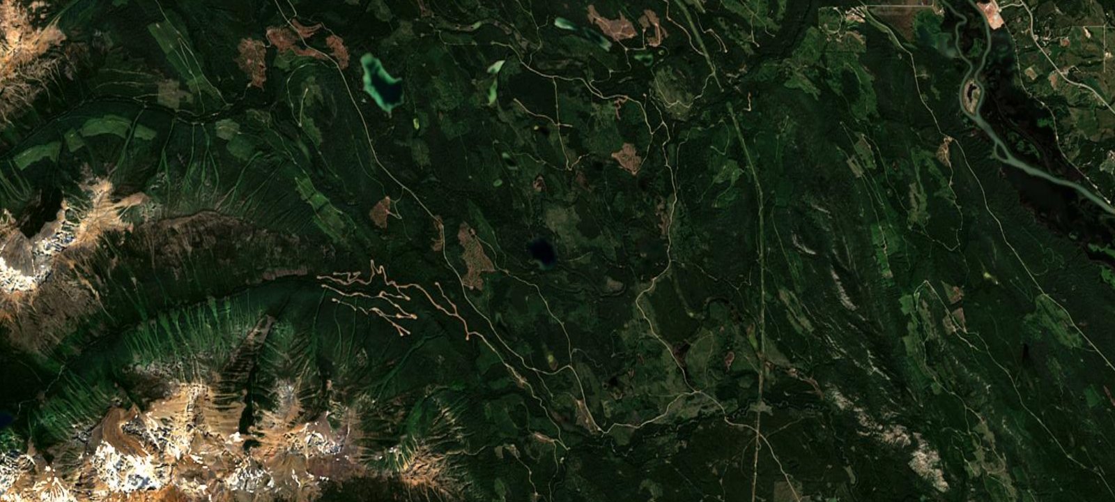 Map of Bigfish (Dunbar) Lake Recreation Site