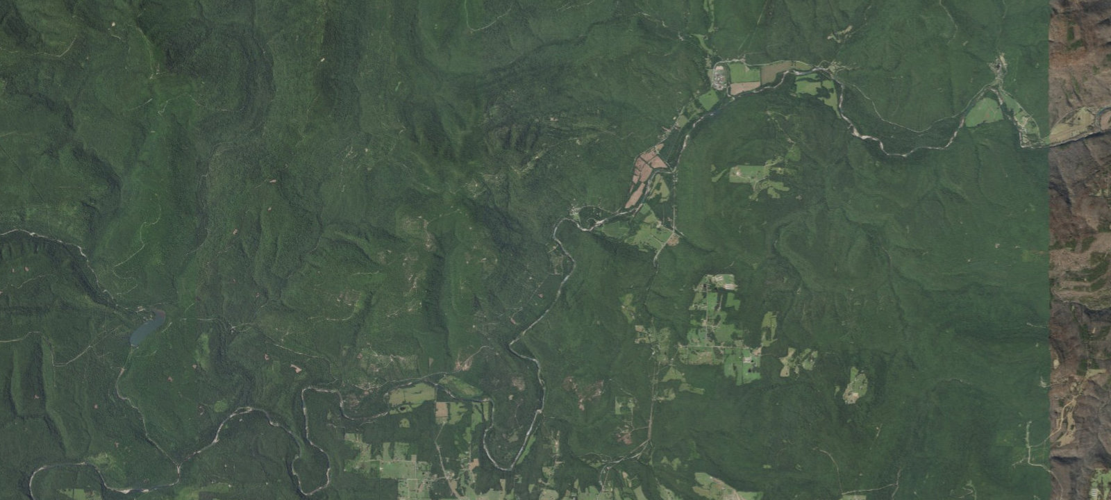 Map of Forest Road 1501X