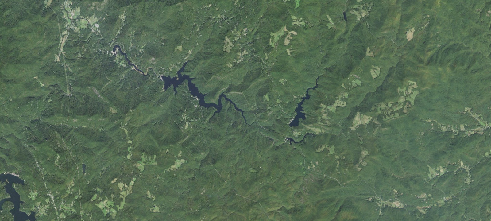 Map of Bear Creek Lake Dispersed Campsite