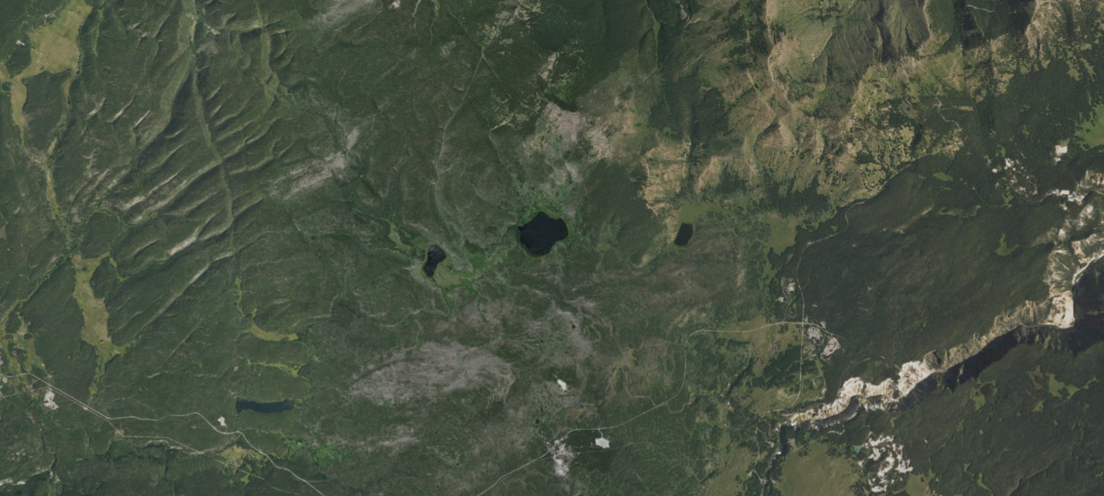 Map of Grebe Lake Southeast