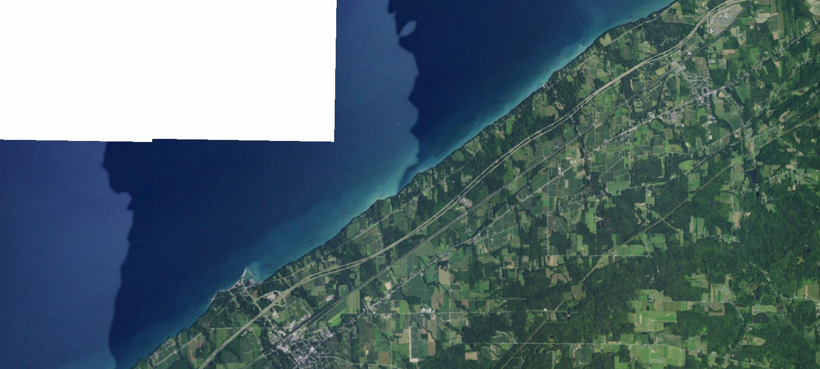 Map of Blue Water Beach Campground