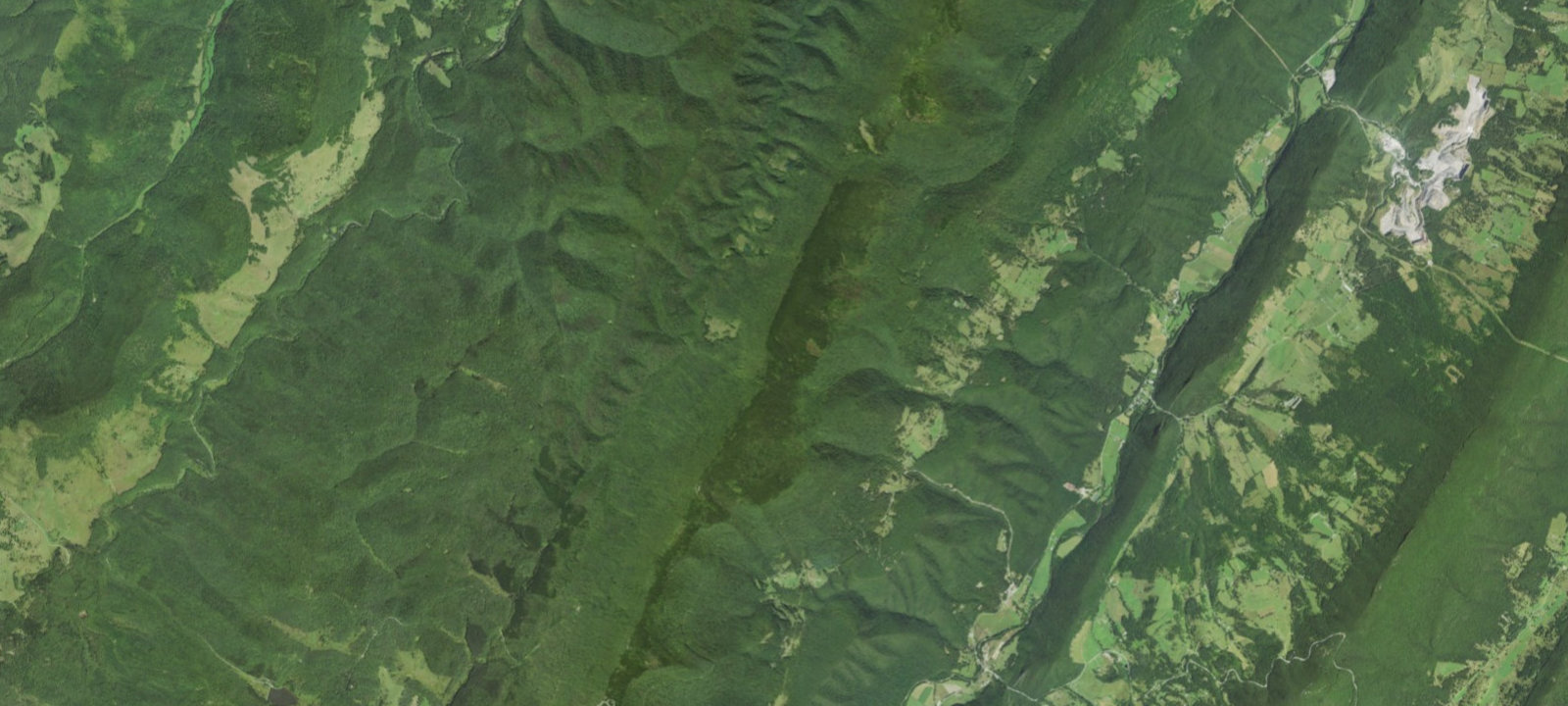 Map of Spruce Knob Lake