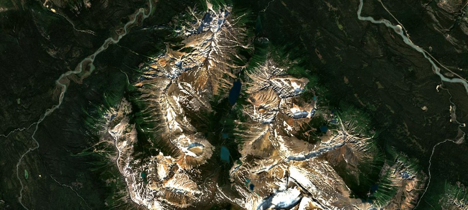 Map of Second Geraldine Lake