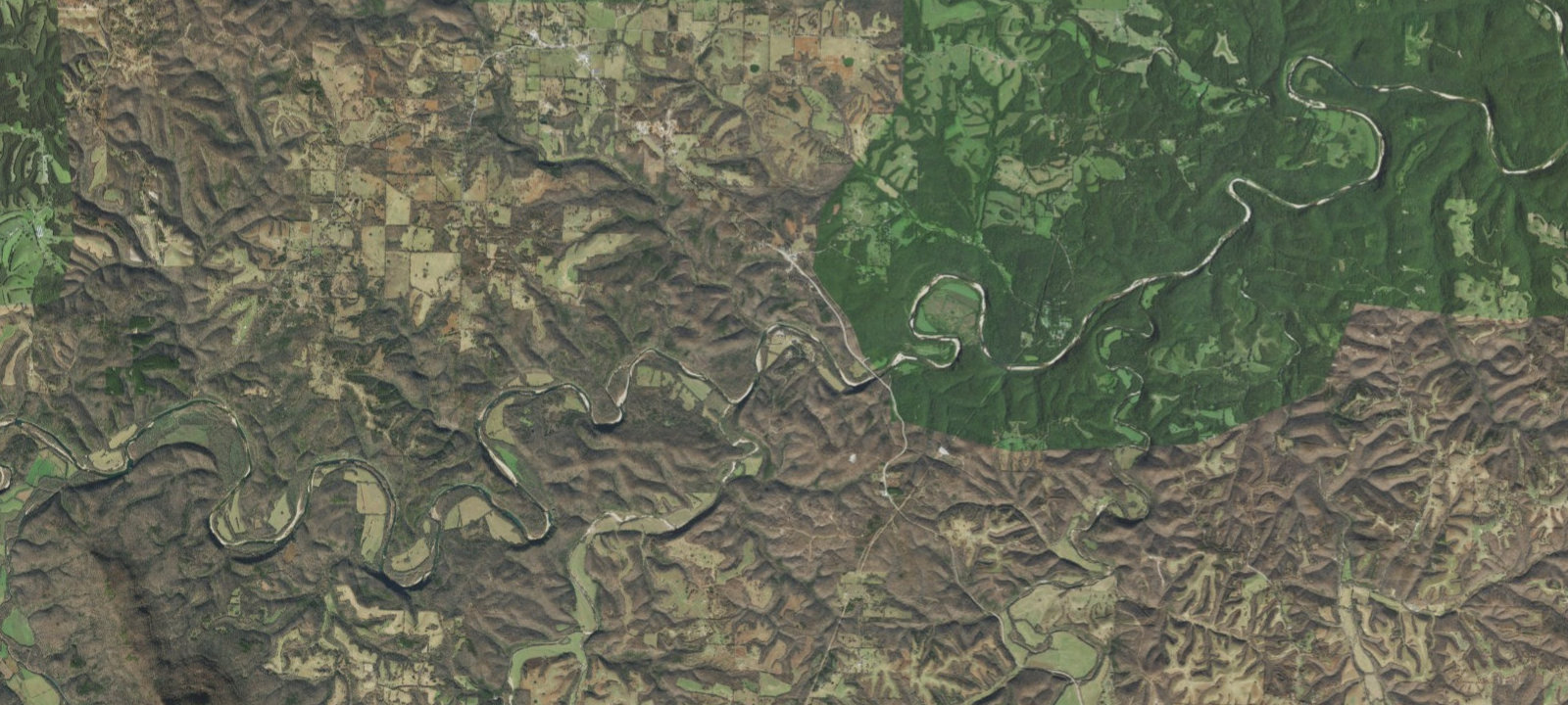 Map of Tyler Bend Campground