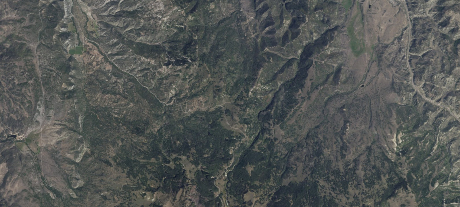 Map of Brown's Hole Trailhead