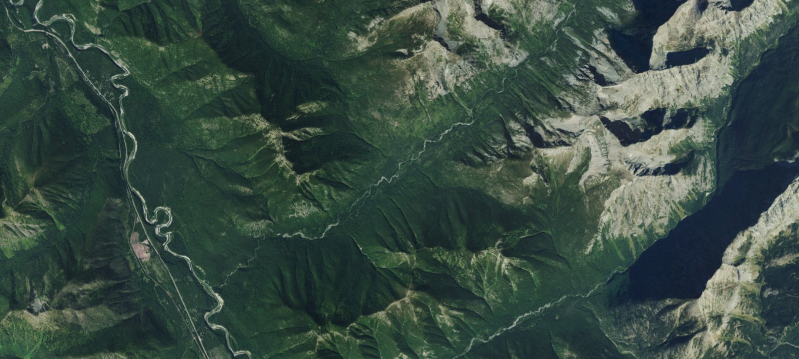 Map of Park Creek