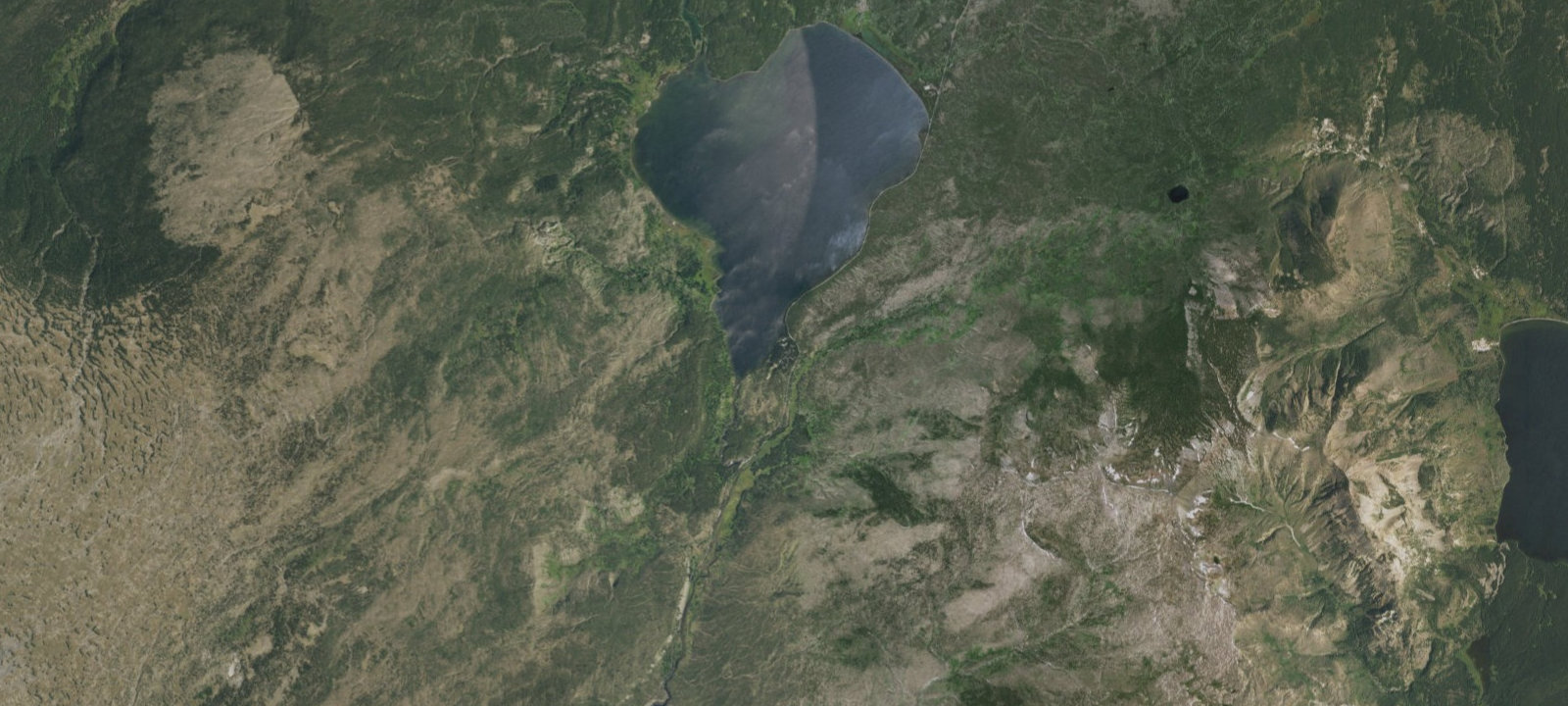 Map of Lewis Lake Campground
