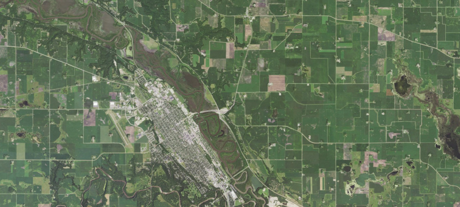 Map of Finstad's Oak Haven Campground