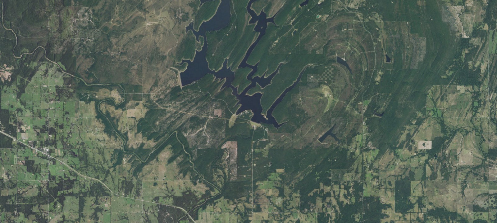 Map of Unimproved Camping Area