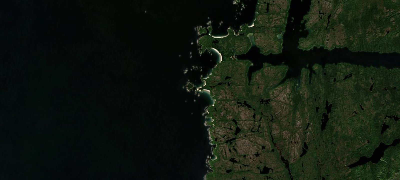 Map of South Beach Calvert Island (BCMT)