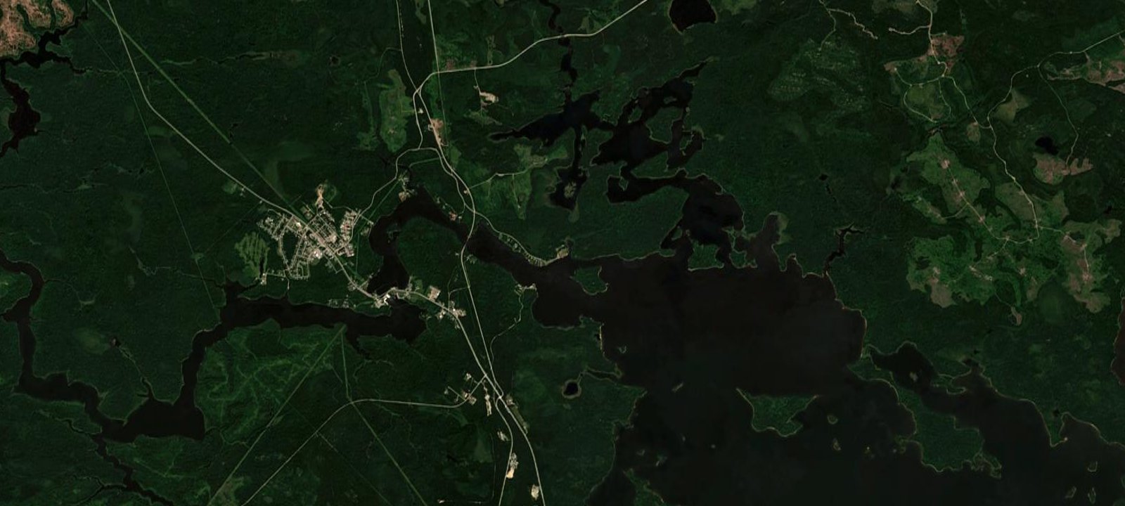Map of Gold Pines Fishing Camp on Lac Seul