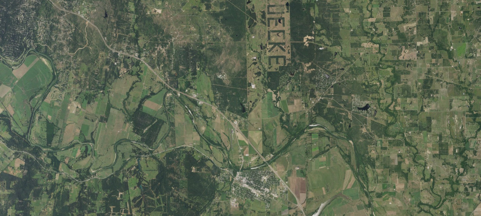 Map of Oak Haven Camping Area