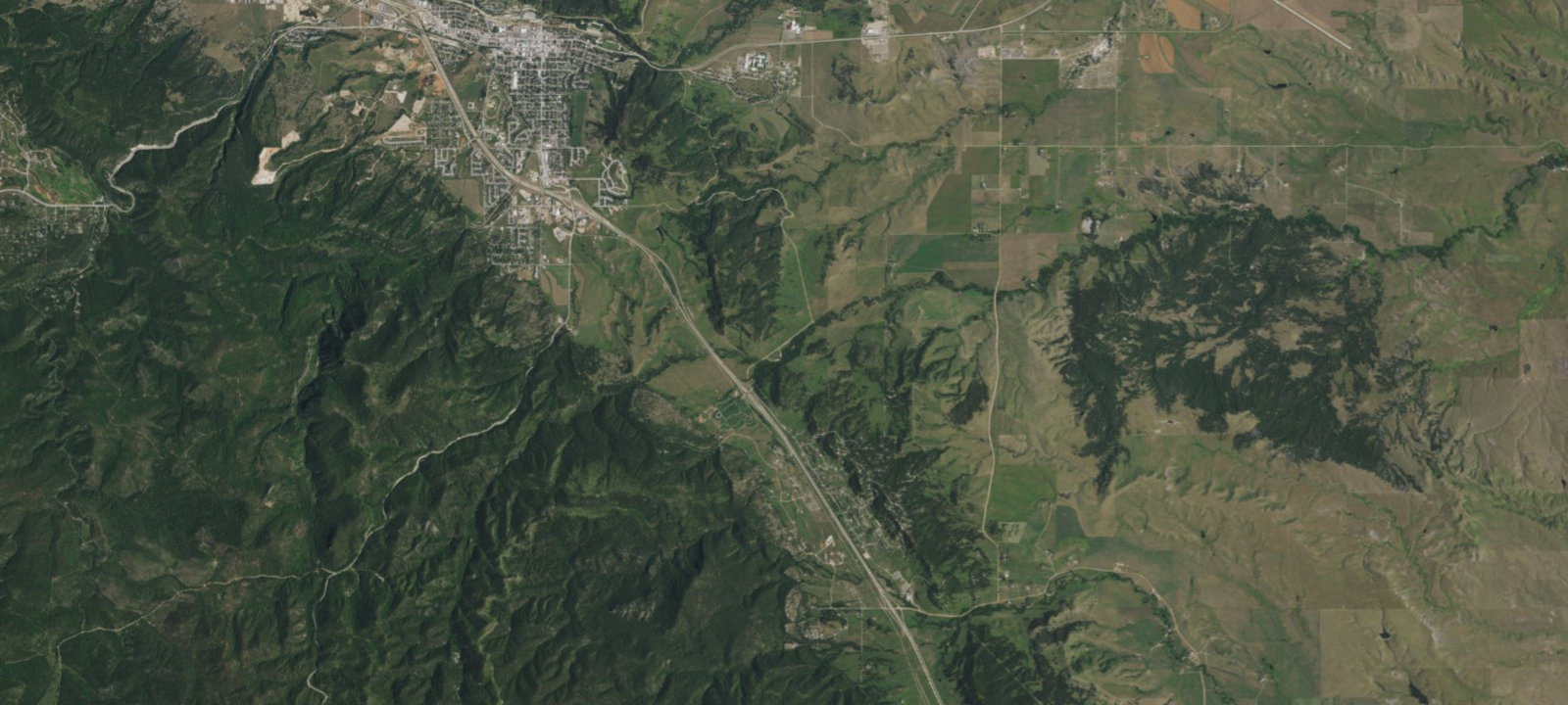 Map of Alkali Creek Trailhead