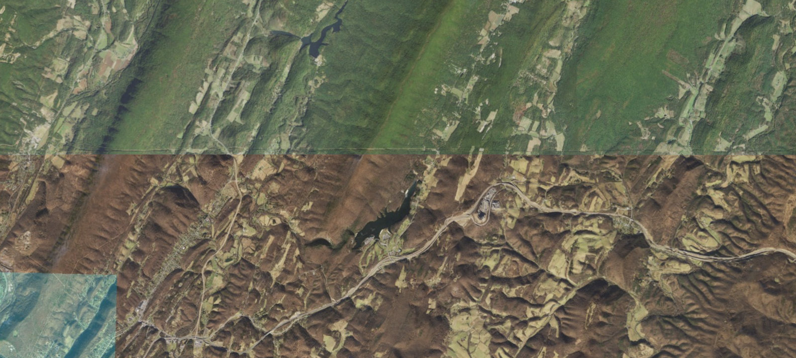 Map of Chestnut, Birch, and Dogwood Loops