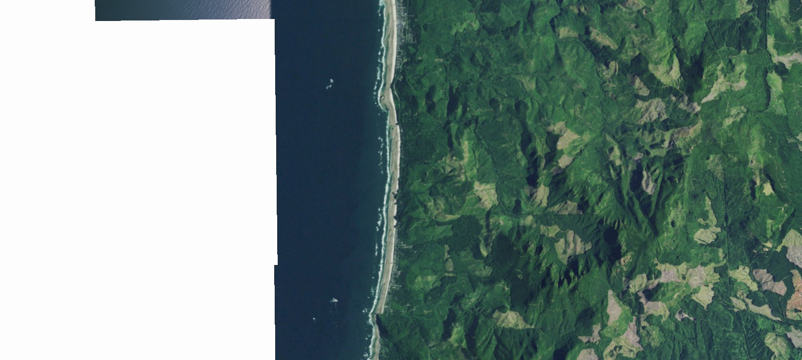 Map of Acadia Beach Paved Pullout