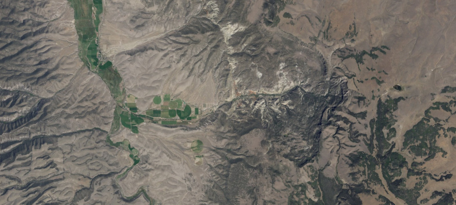 Map of Antimony Creek Dispersed