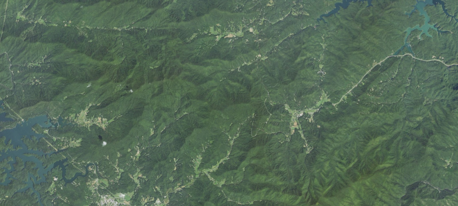 Map of Brown Fork Gap Shelter