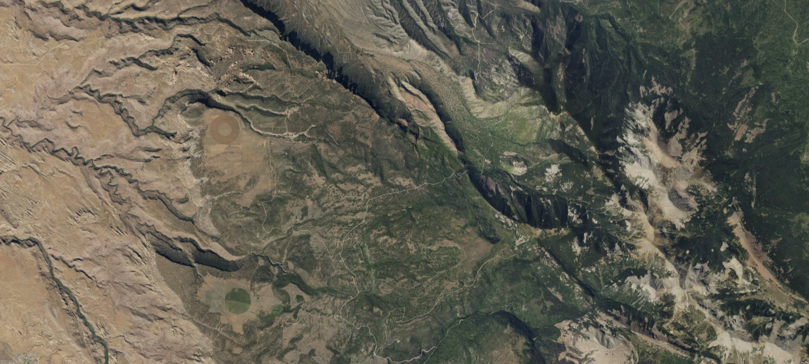 Map of La Sal Mountain Loop Road Dispersed