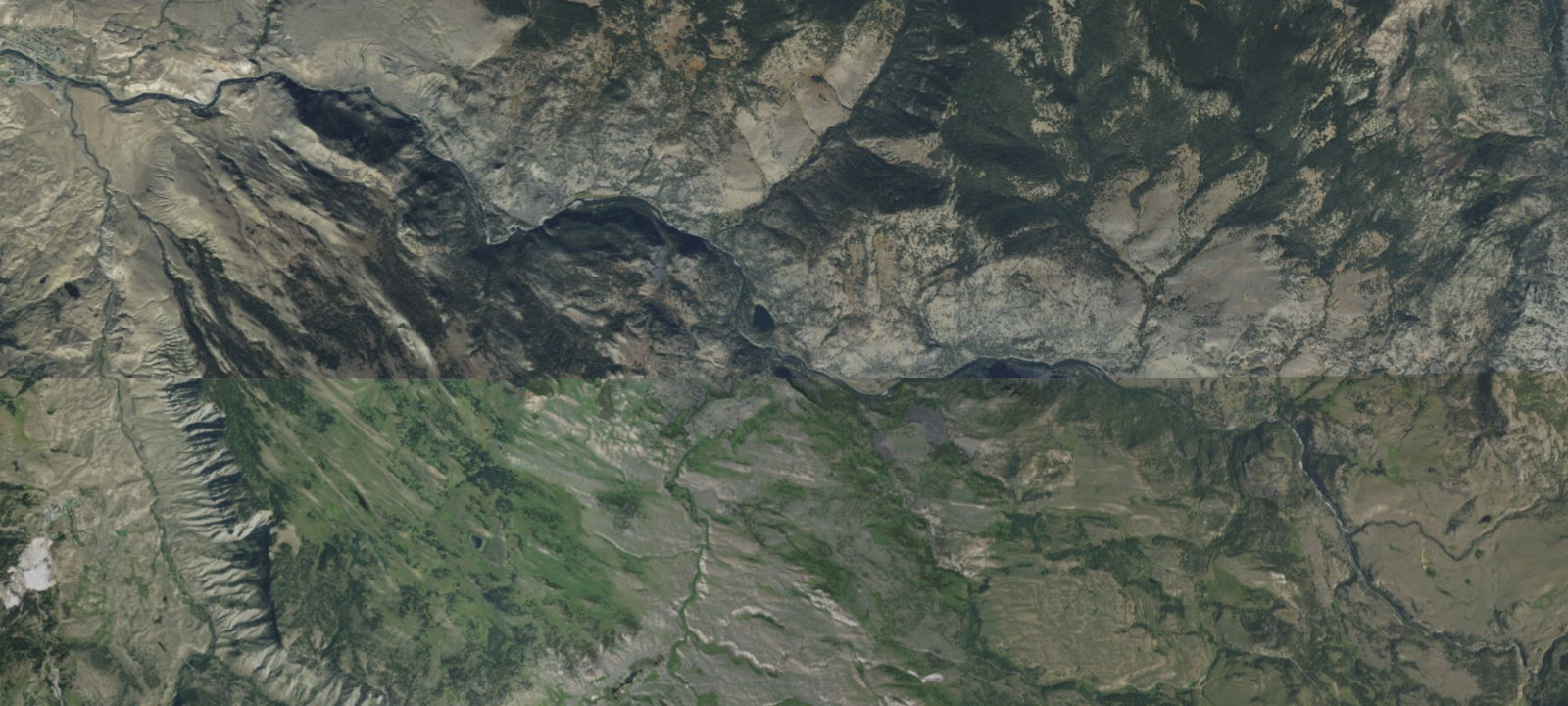 Map of Yellowstone River Bridge