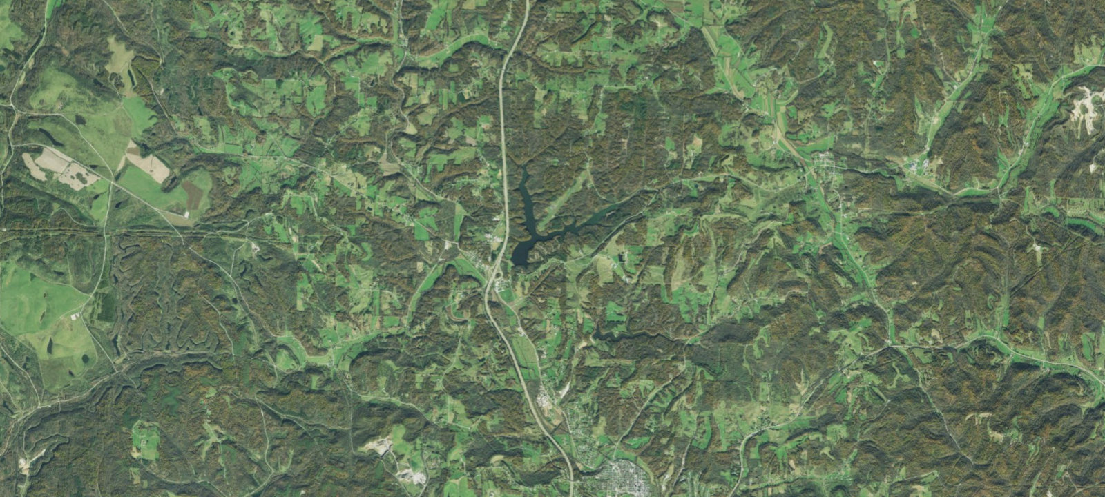 Map of Wolf Run State Park Campground