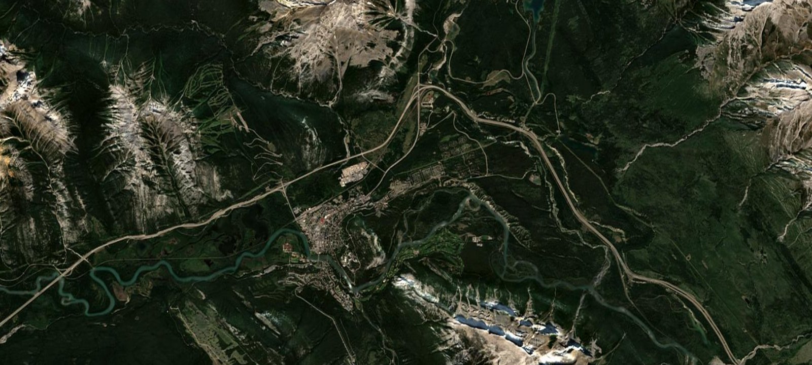 Map of Tunnel Mountain Campground