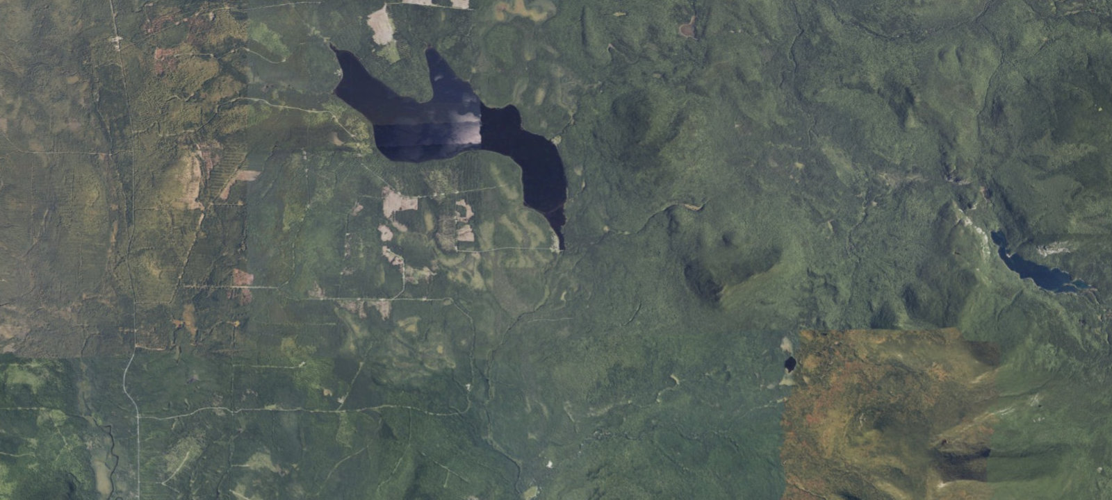 Map of Nesowadnehunk Lake Wilderness Campground