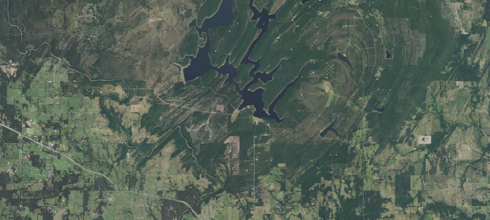 Map of Unimproved Camping Area