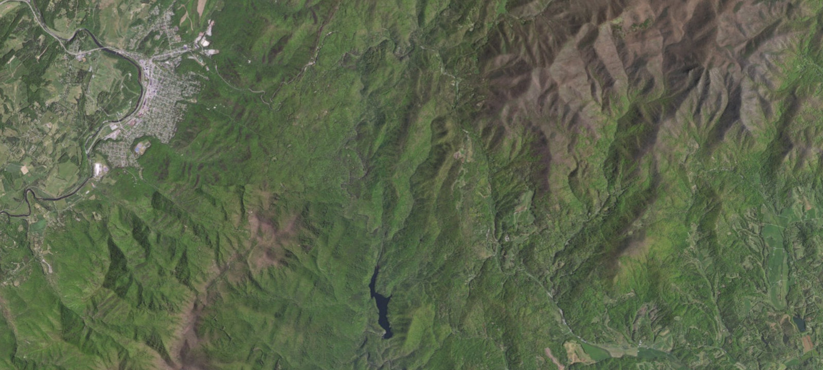 Map of Brown Mountain Creek Shelter