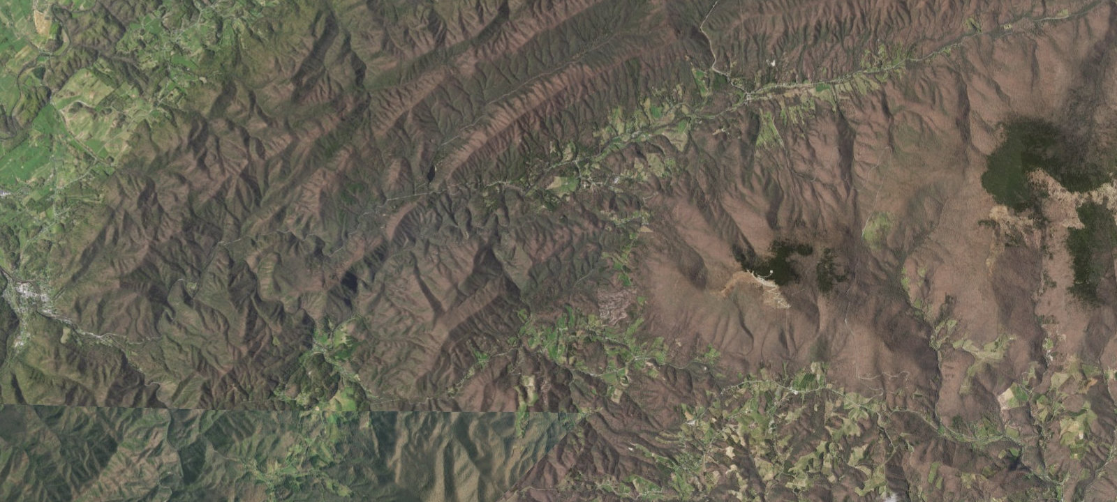 Map of Lost Mountain A.T. Shelter