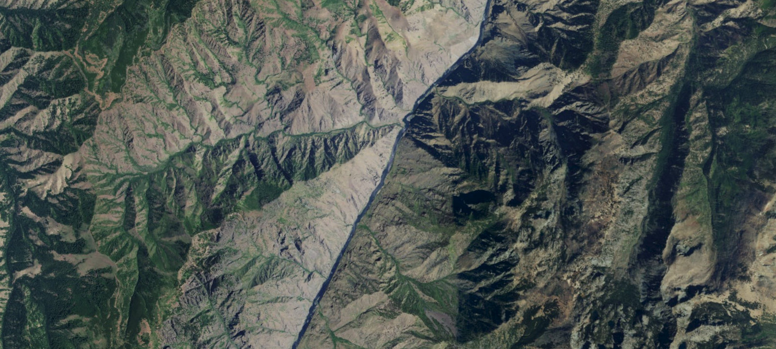 Map of Lower Dry Gulch Campsite