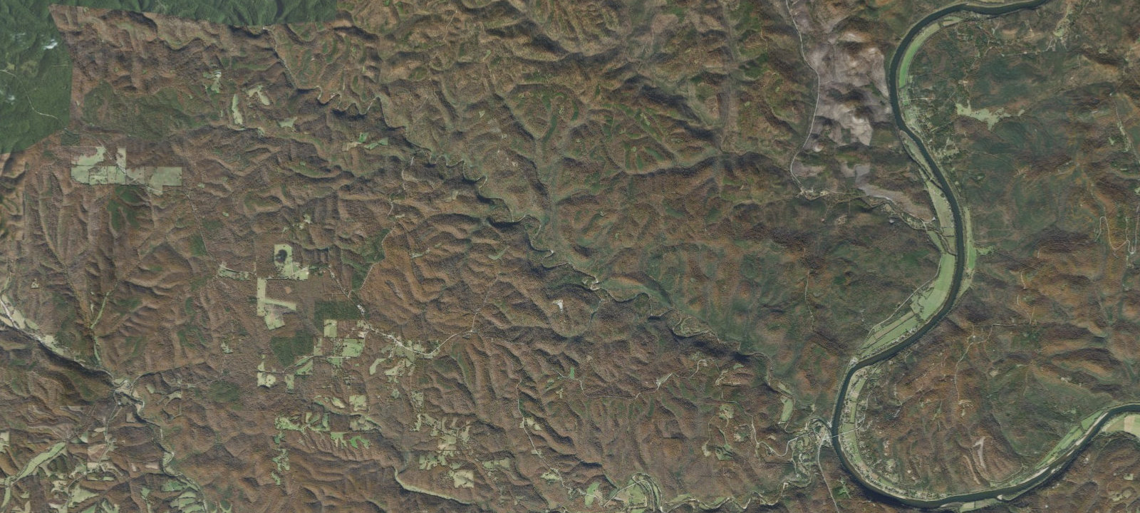 Map of Blanchard Springs Recreation Area