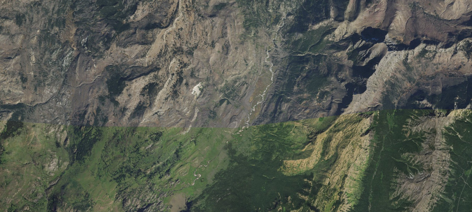 Map of Upper Slough Creek Stock Camp - North