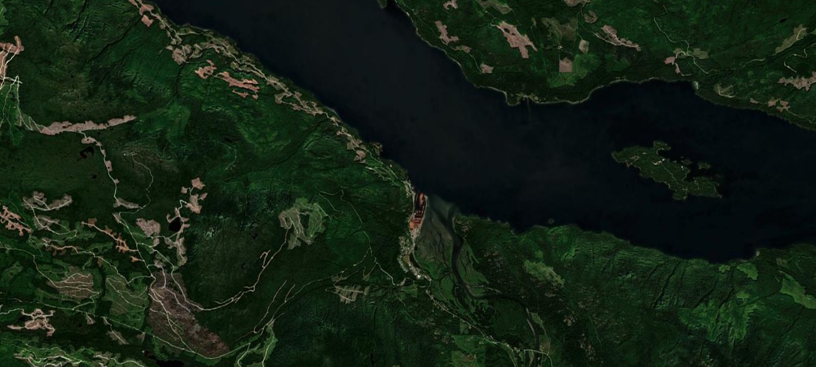 Map of Kelsey Bay RV Campground