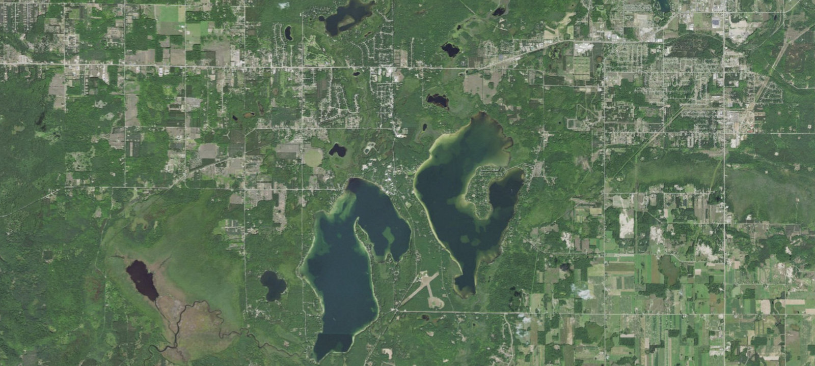 Map of Duck Lake Modern Campground — Interlochen State Park