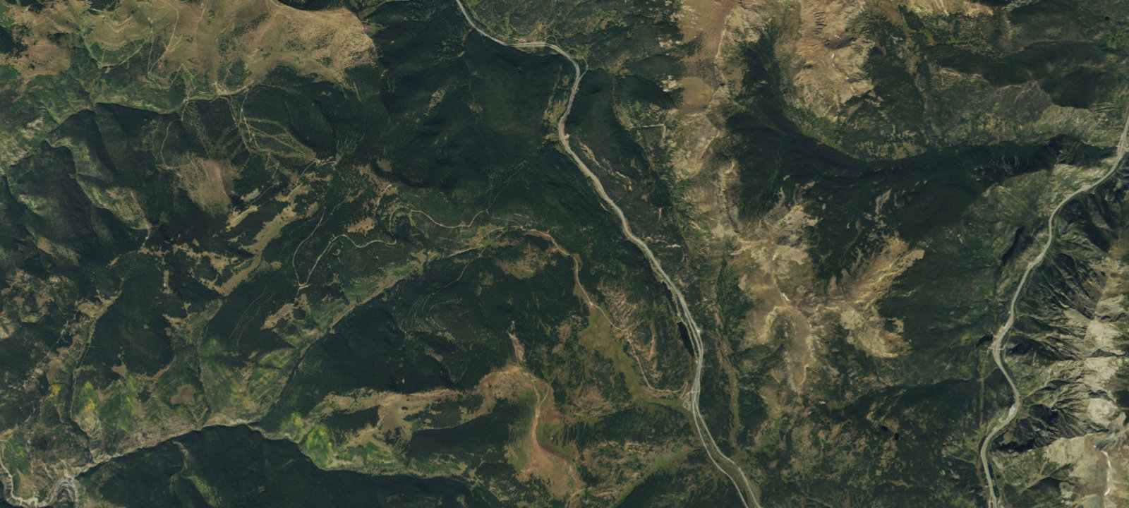 Map of Shrine Pass Rd