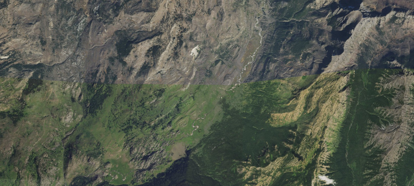 Map of Upper Slough Creek Stock Camp - South